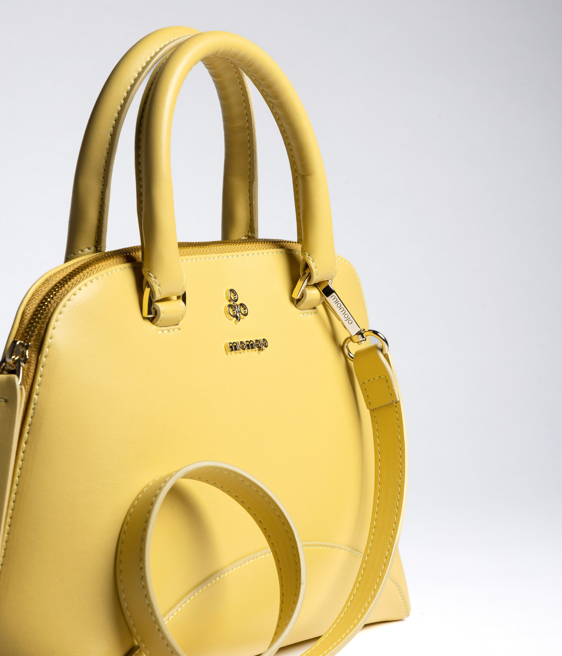Isotta Bowler Bag - Banana (Apple-based)