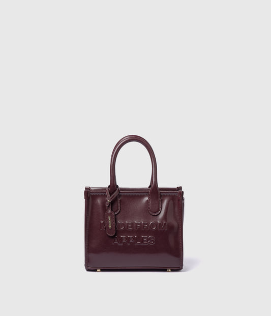 Alima Deluxe Tote M - Borgogna (auf Apfelbasis)
