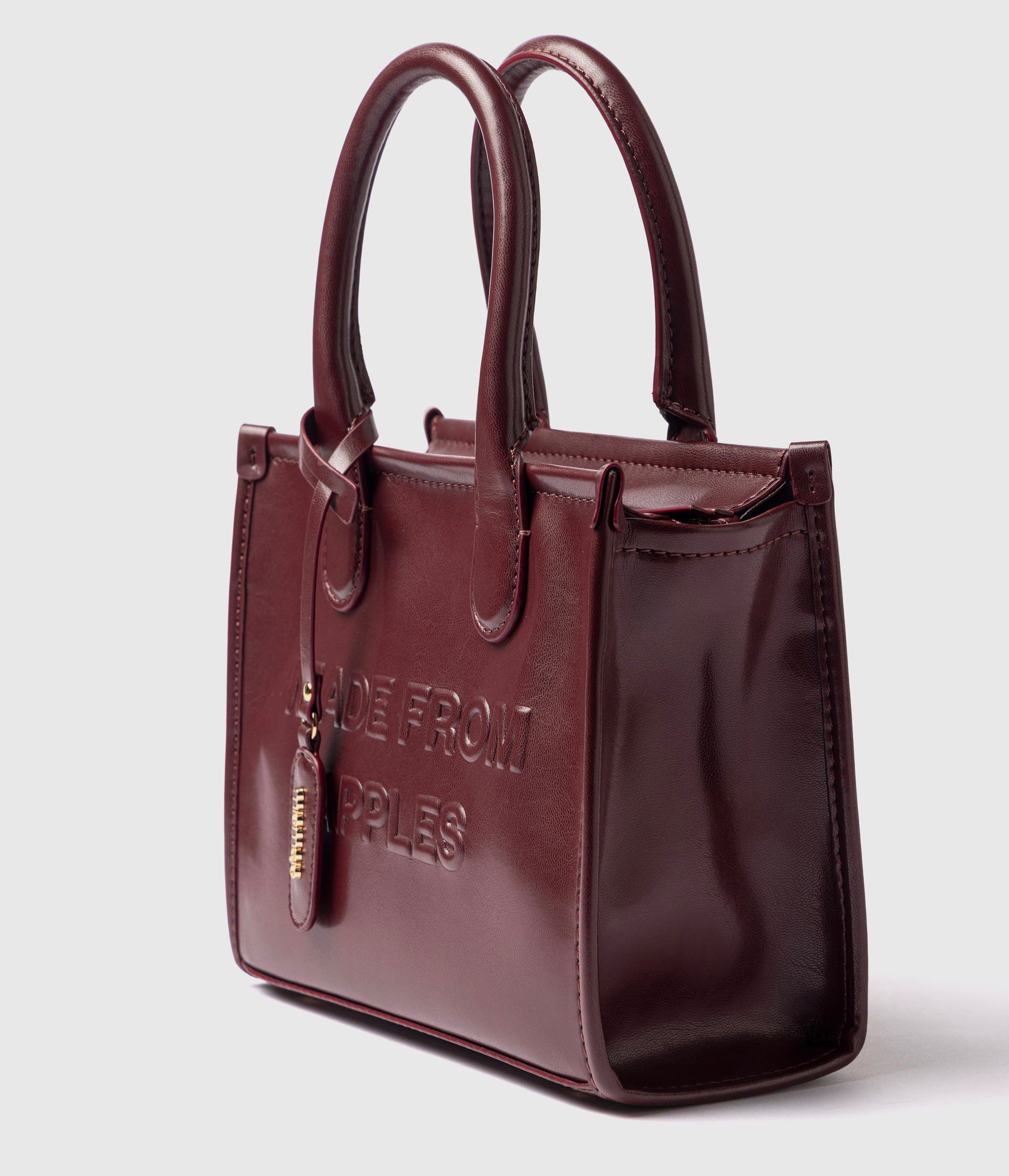 Alima Deluxe Tote M - Borgogna (a base di mela)