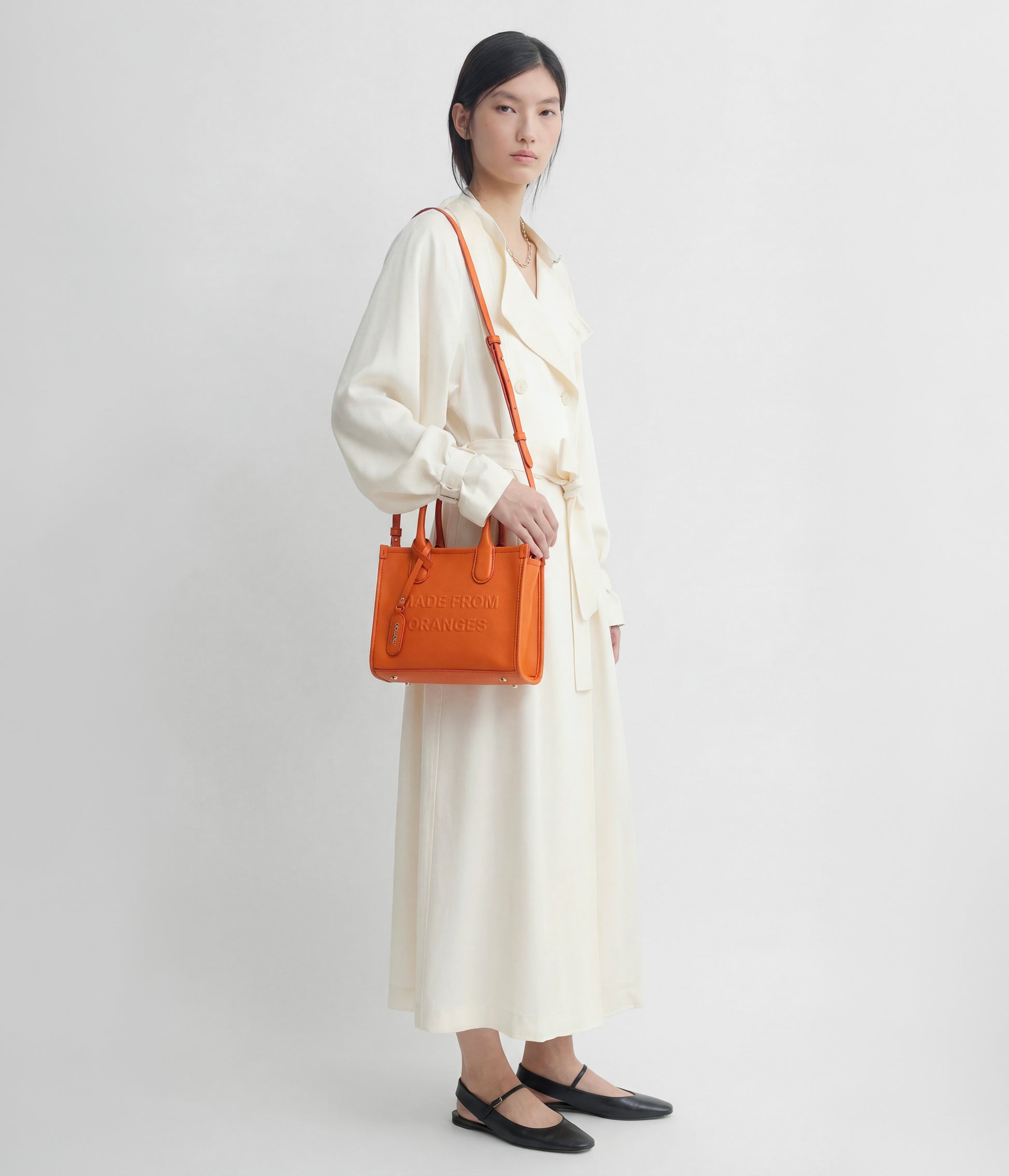 Alima Deluxe Tote M – Orange (Orange-Based)