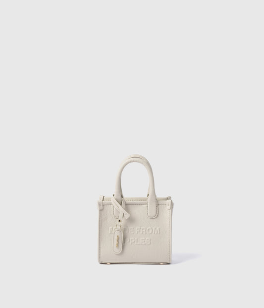 Alima Deluxe Tote S – Cloud White (Apple-Based)