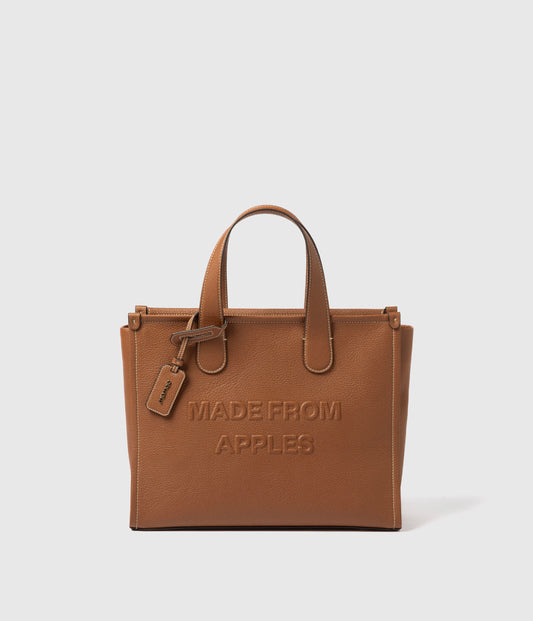 Alima Tote L - Cognac (Apple-based)