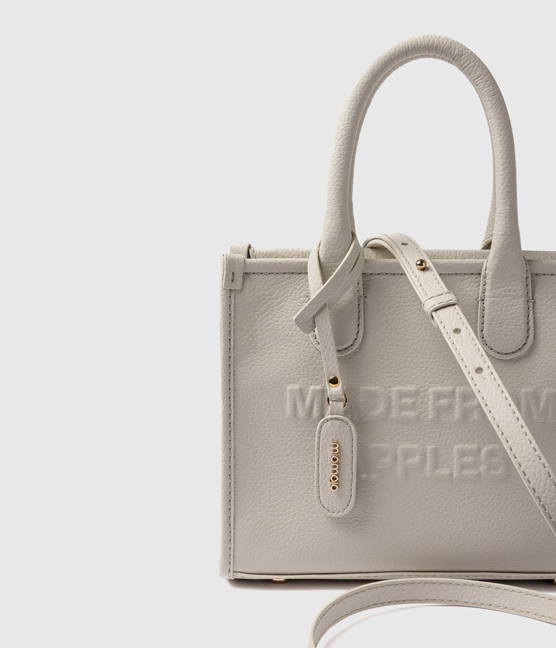 Alima Deluxe Tote M – Cloud White (Apple-Based)