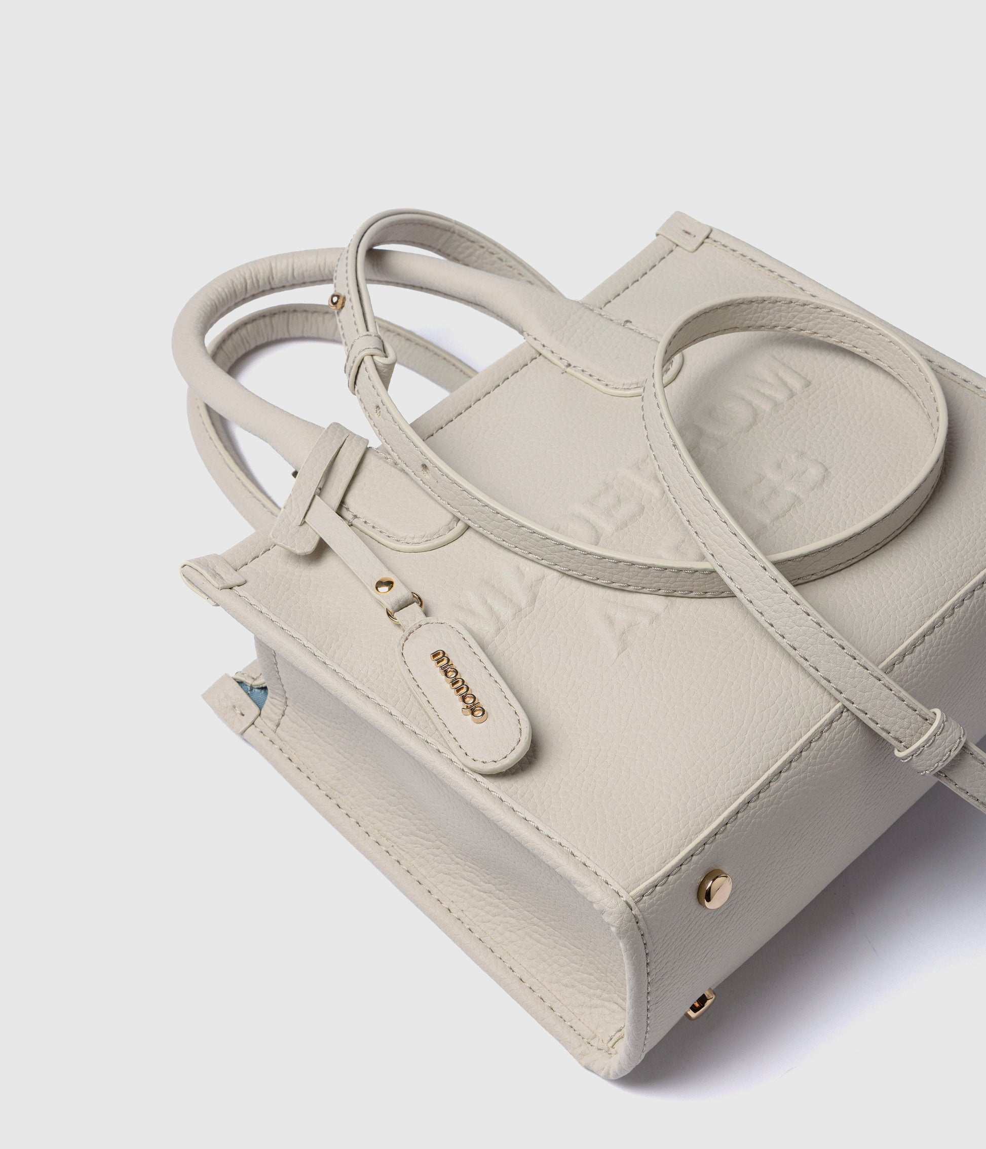 Alima Deluxe Tote M – Cloud White (Apple-Based)