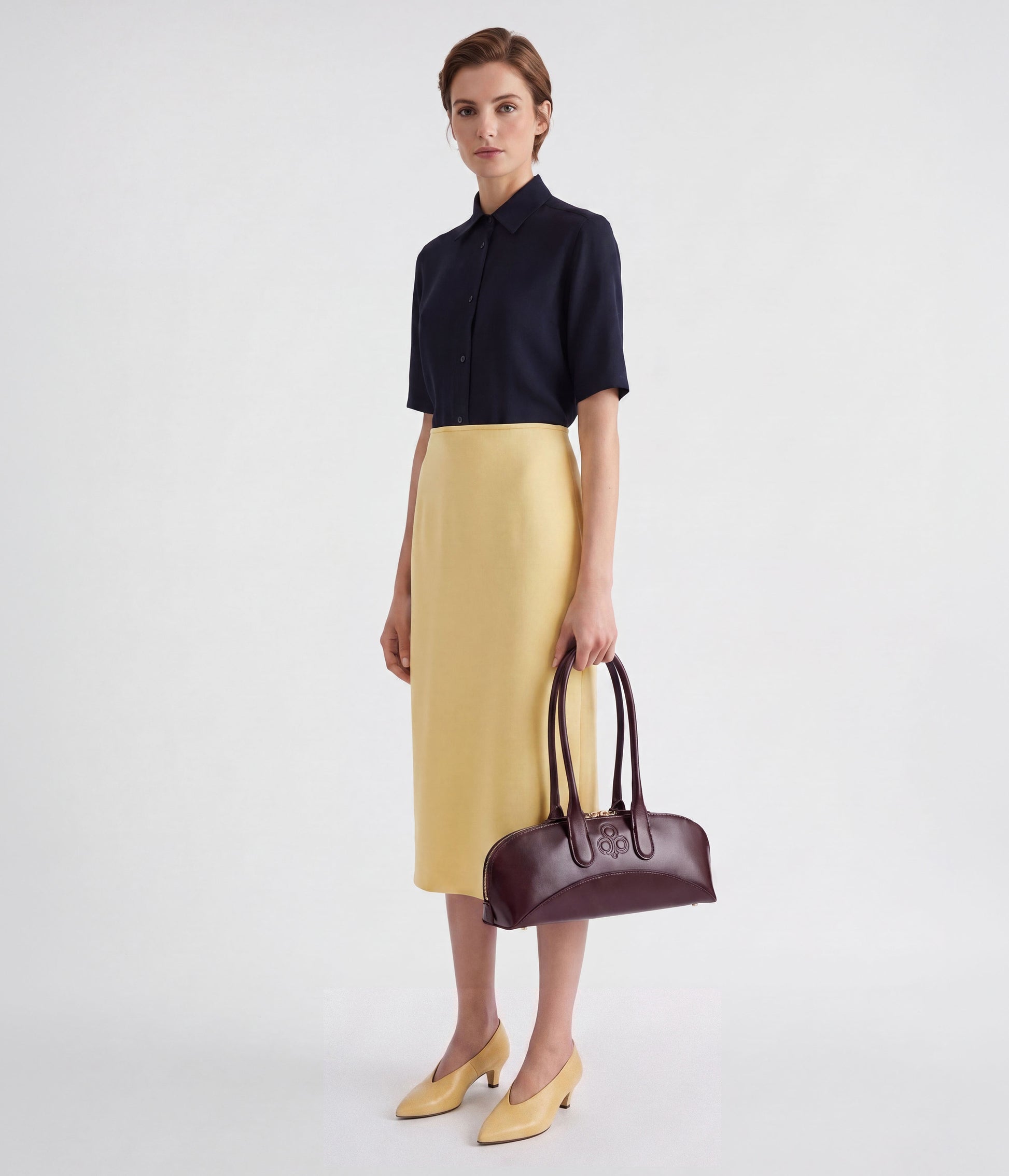 Gilda Shoulder Bag - Borgogna (Apple-based)